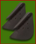 two (2) black nose protectors